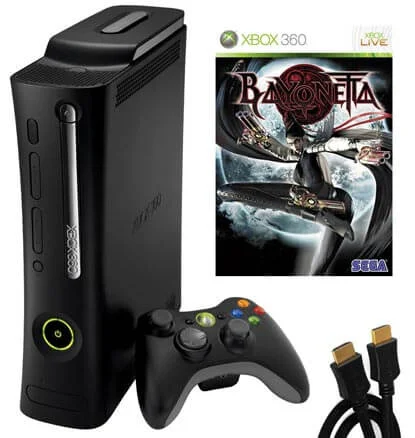 Xbox 360 Elite Console: Bundle (including Bayonetta & HDMI Cable) Afbeelding 1