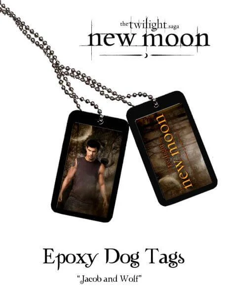 Twilight New Moon - Epoxy Dog Tags Jacob In Wolf Afbeelding 1