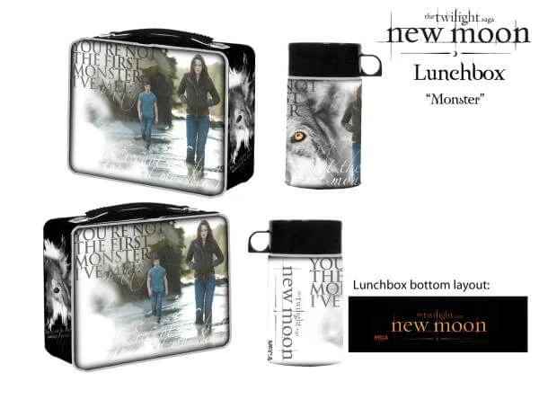 Twilight New Moon - Lunchbox With Drink Container Monster Afbeelding 1