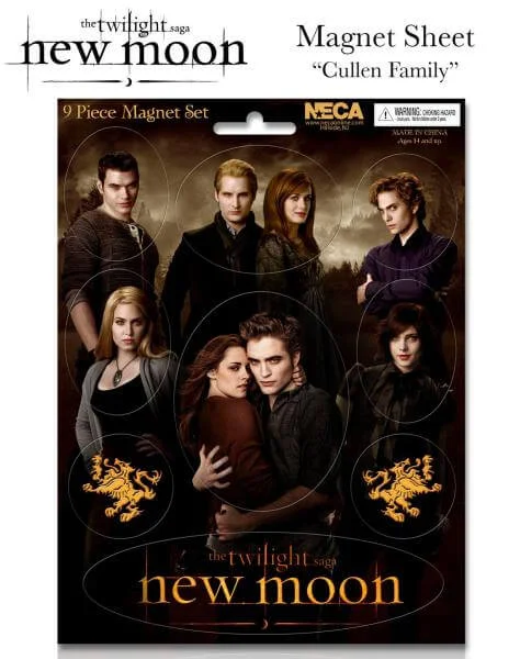 Twilight New Moon - Magnet Sheet - Cullen Family Afbeelding 1