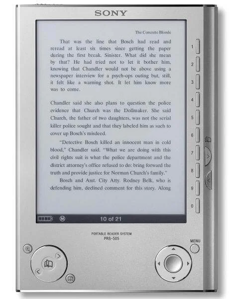 Sony PRS-505 eReader - Silver Afbeelding 1