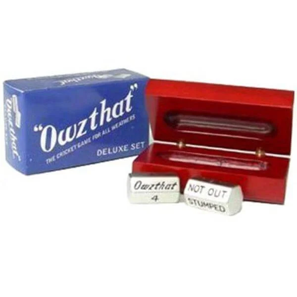 Deluxe Owzthat Cricket Game In Wooden Box Afbeelding 1