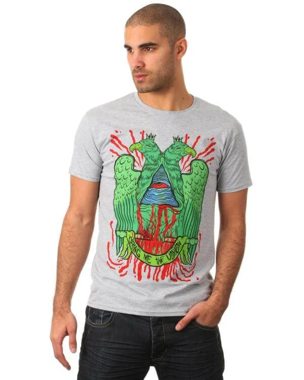 Bring me The Horizon Men's Eagle T-Shirt - Grey - S - Grijs Afbeelding 1