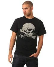 Editors Men's Skull T-Shirt - Black - S - Zwart Afbeelding 1
