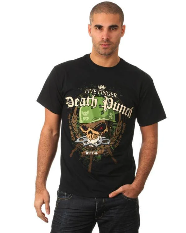Five Finger Death Punch Men's Army T-Shirt - Black - S - Zwart Afbeelding 1
