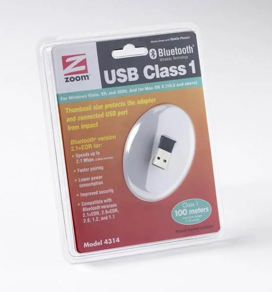 Zoom Bluetooth V2.1 1+EDR USB Adaptor (Class 1 - 100m) Afbeelding 1