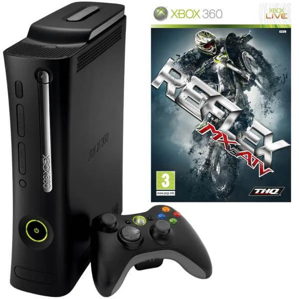 Xbox 360 Elite Console: Bundle (including MX vs ATV: Reflex & HDMI Cable) Afbeelding 1