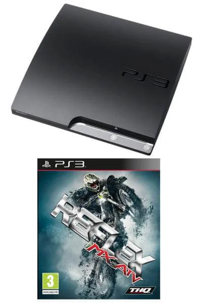 Playstation 3 PS3 Slim 120GB Console: Bundle (including MX vs ATV: Reflex & 2M HDMI Cable) Afbeelding 1