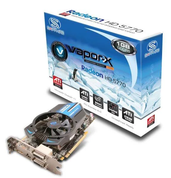 Sapphire HD5770 1GB VAPOR-X Graphics Card Afbeelding 1