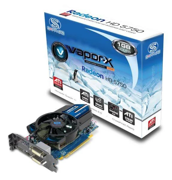 Sapphire HD5750 1GB VAPOR-X Graphics Card Afbeelding 1