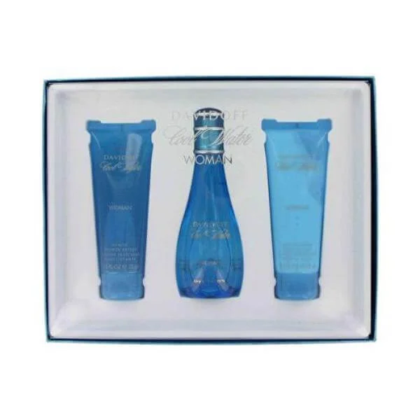 Davidoff - Cool Water Woman Gift Set (30ml Eau de Toilette with Shower Gel and Body Lotion) Afbeelding 1