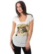 Religion Ladies Camera Girl T-Shirt - Whisper White - XS - Whisper White Afbeelding 1