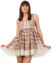 Yumi Madeline Floral Frill Dress - Pink - S - Roze Afbeelding 1