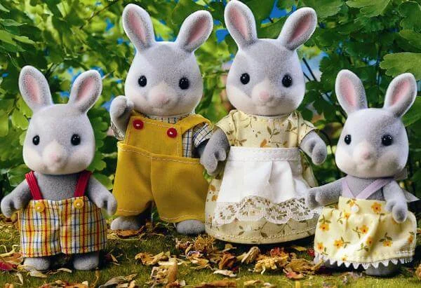 Sylvanian Families: Cottontail Rabbit Family Afbeelding 1