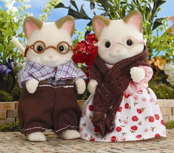 Sylvanian Families: Cream cat grandparents Afbeelding 1