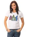 Women's Gorillaz T - Shirt - White - S - Zwart Afbeelding 1