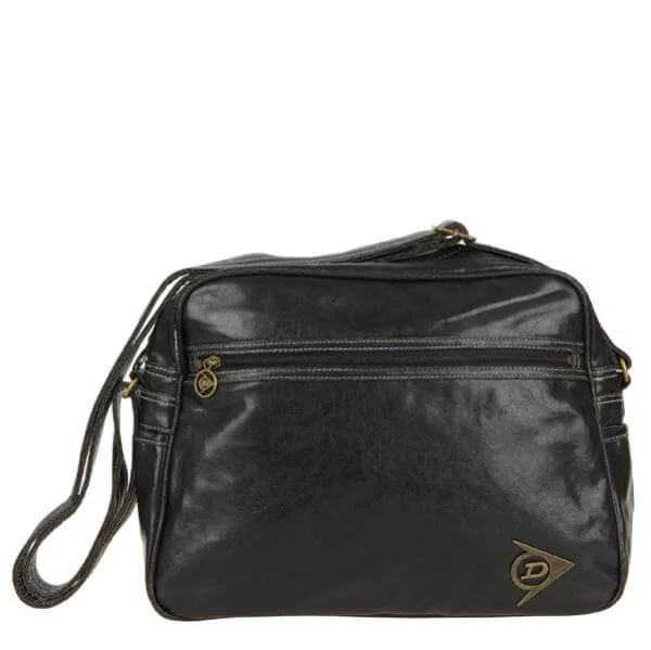 Dunlop Leather look messenger bag - Black Afbeelding 1
