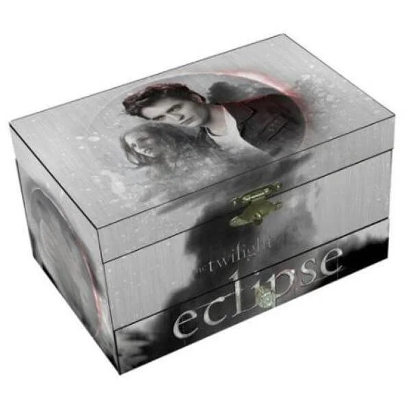 Twilight Eclipse Muscial Jewellery Box Silver Edward and Bella Afbeelding 1