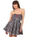 Mina Paisley Day Dress - Navy - S - Navy blauw Afbeelding 1