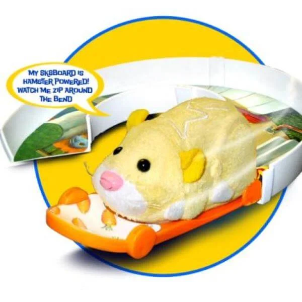Zhu Zhu Pets Hamster Playset - Skateboard and U-Turn Tube Afbeelding 1