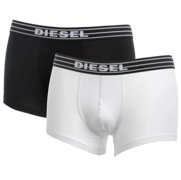 Diesel 2 Pack Boxer Trunk - Black/White - S - White/Black Afbeelding 1