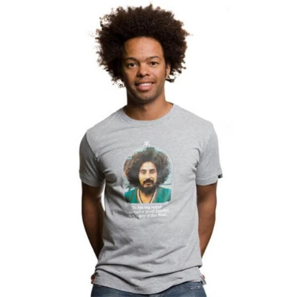 Mens Hairday T-Shirt - S - Grey Melange Afbeelding 1
