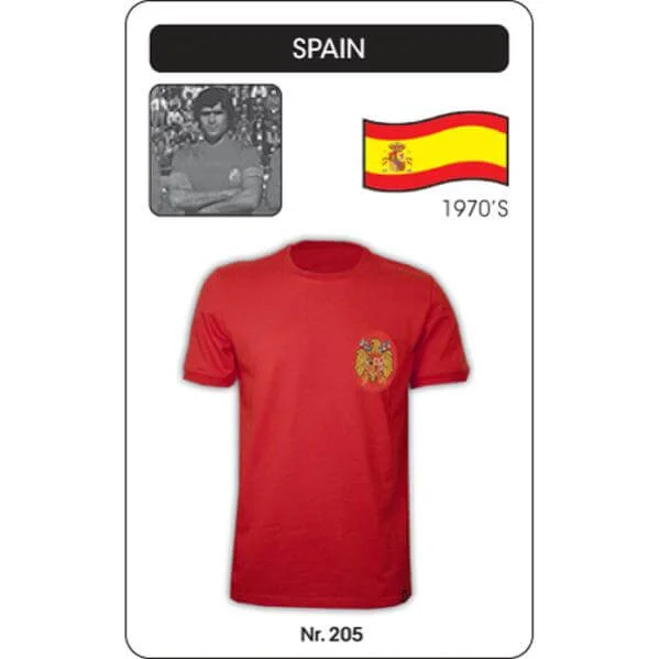 Spain 1978 Short Sleeve Retro Football Shirt - S - Rood Afbeelding 1