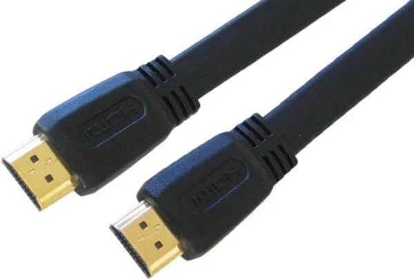 BEST Gold Flat HDMI A Male - A Male 2 Mtr (CDLHD-002) Afbeelding 1