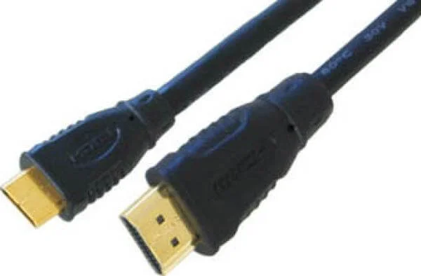 BEST Gold HDMI A Male - Mini C Male 3 Mtr (CDLHD-203) Afbeelding 1