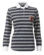 Henri Lloyd Woman's Samantha Rugby Shirt - XS - Grijs Afbeelding 1