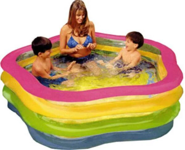 Intex Wetset Summer Colours Swim Centre Pool (73 x 71 Inches) Afbeelding 1