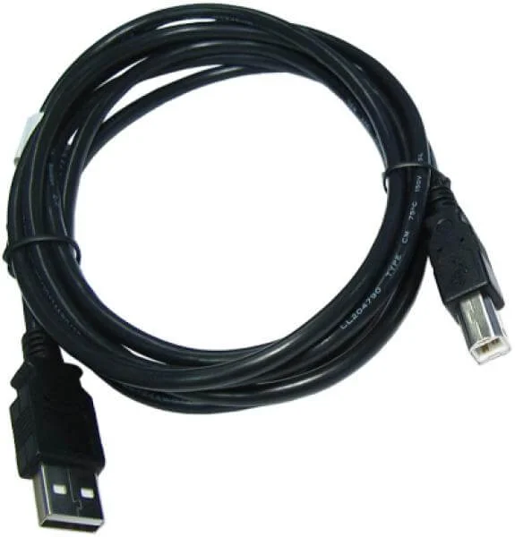 BEST 2m USB 2.0 A Male - B Male - Black (USB2-102K) Afbeelding 1