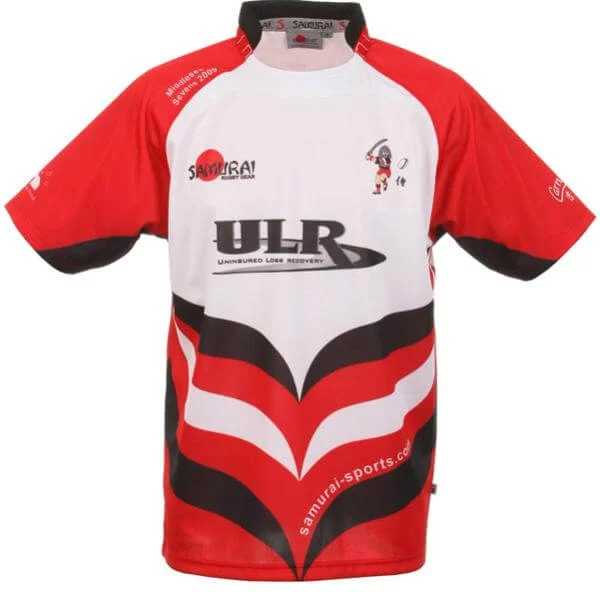 Samurai 7's Limited Edition Rugby Shirt - S - Wit Afbeelding 1