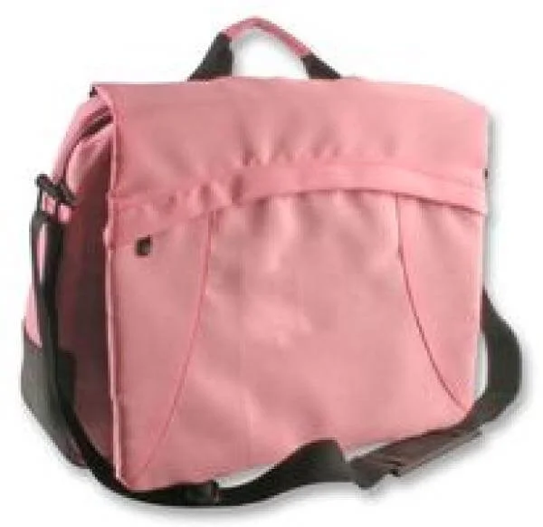 BEST 15.4 Inch Laptop Carrycase - Pink Nylon Afbeelding 1