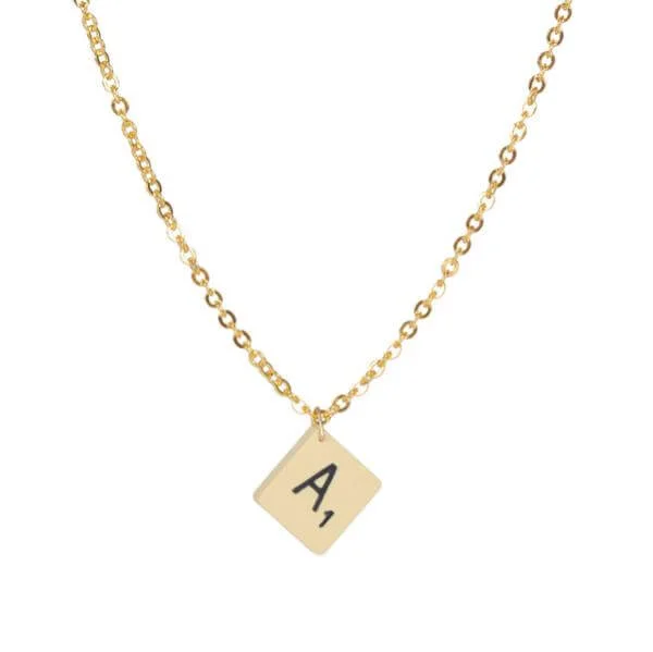 Rock n' Rose Scrabble necklace Afbeelding 1