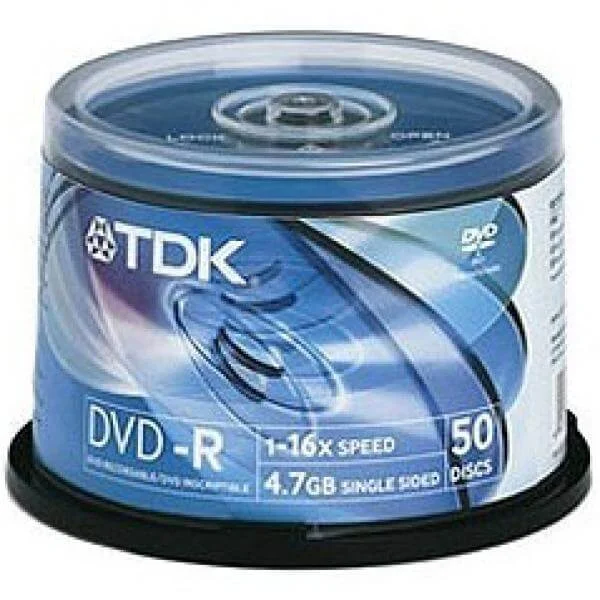 TDK DVD-R 16x (50pk) 47CBED50 Afbeelding 1
