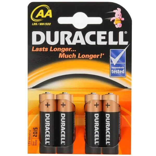 Duracell AA 1.5V Batteries - 4 pack Afbeelding 1