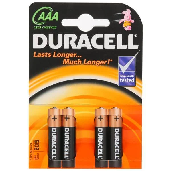 Duracell AAA 1.5V Batteries - 4 pack Afbeelding 1