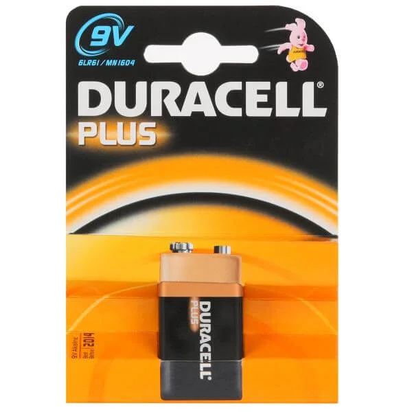 Duracell 9V Plus Battery - Single pack Afbeelding 1