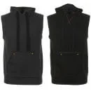Men's 2 Pack Of Sleeveless Hoody with Kangaroo Pocket - Black, Gunmetal - S - Multi Afbeelding 1