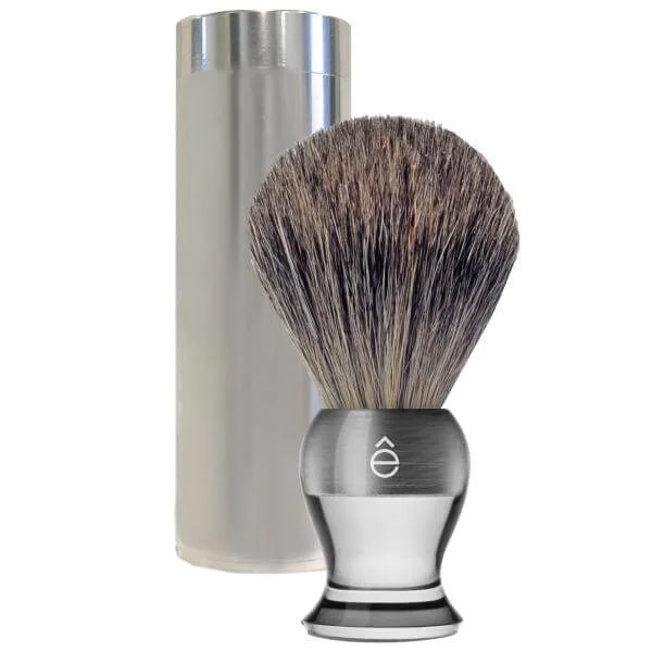 E-Shave Travel Shave Brush Plastic Handle Afbeelding 1