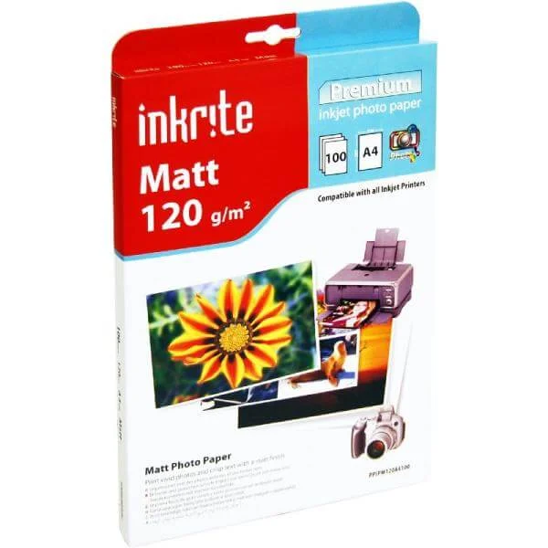Inkrite PhotoPlus Premium Paper Matt 120gsm A4 (100 sheets) Afbeelding 1