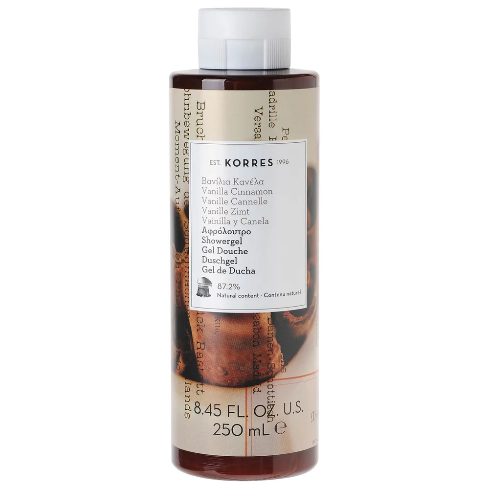 KORRES Vanilla Cinnamon Shower Gel 250ml Afbeelding 1
