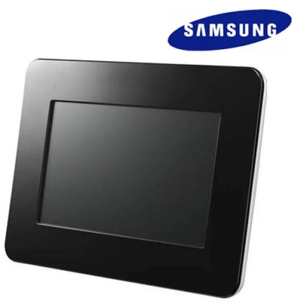Samsung SPF71E Black Photo Frame - 7 Inch LCD Screen Afbeelding 1