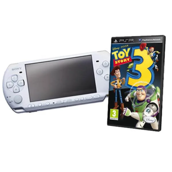 PSP 3000 White Bundle (Including Toy Story 3) Afbeelding 1