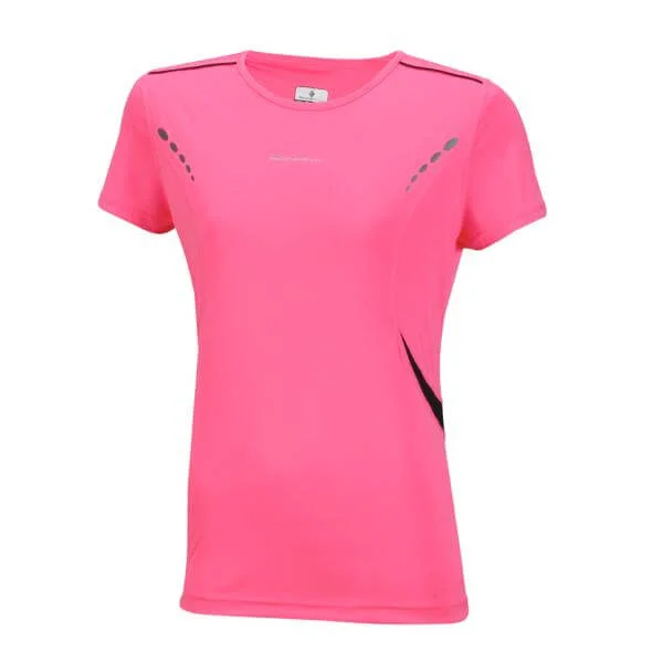 RonHill Women's Vizion S/S T-Shirt - Pink/Black - XS - Roze Afbeelding 1