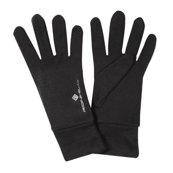 RonHill Lite Running Gloves - Black - S - Zwart Afbeelding 1