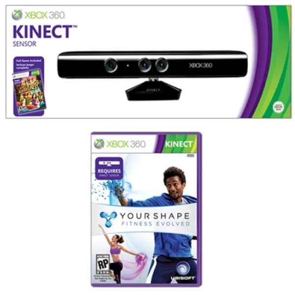Kinect Bundle (Includes Your Shape: Fitness Evolved & Kinect: Adventures!) Afbeelding 1