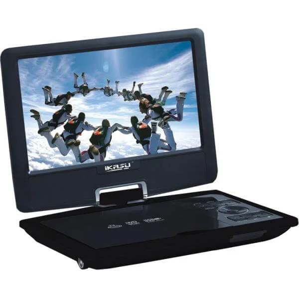 iKasu 9 Inch Portable DVD Player with Freeview and Rotating Screen Afbeelding 1