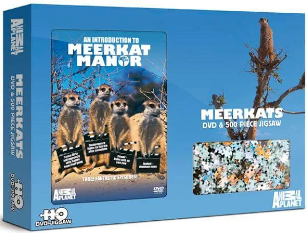 Animal Planet: Meerkat Manor DVD/Jigsaw Gift Pack Afbeelding 1